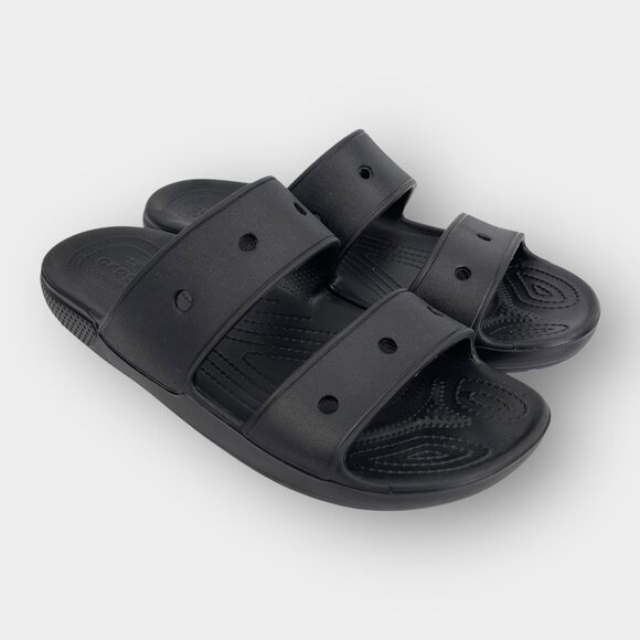 Crocs Men’s Black Classic Clogs Size 10 Slip On Lightweight Shoes Comfort - Picture 1 of 7
